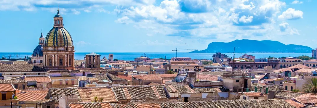Stadtpanorama von Palermo.